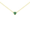Halskette mit Smaragd in Herzform Davila