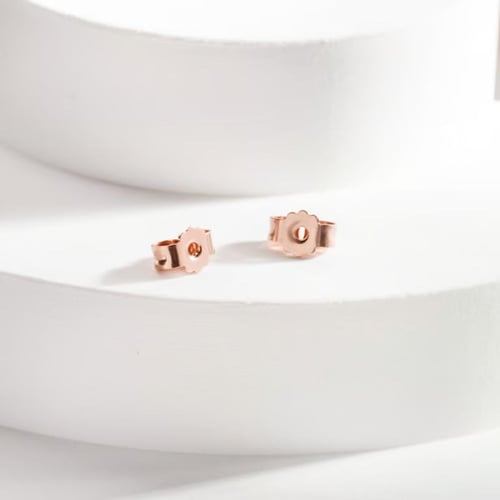 Silberne Ohrring stecker verschluss Lora