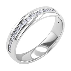 Eternity-Ring aus Platin mit Diamanten Loby