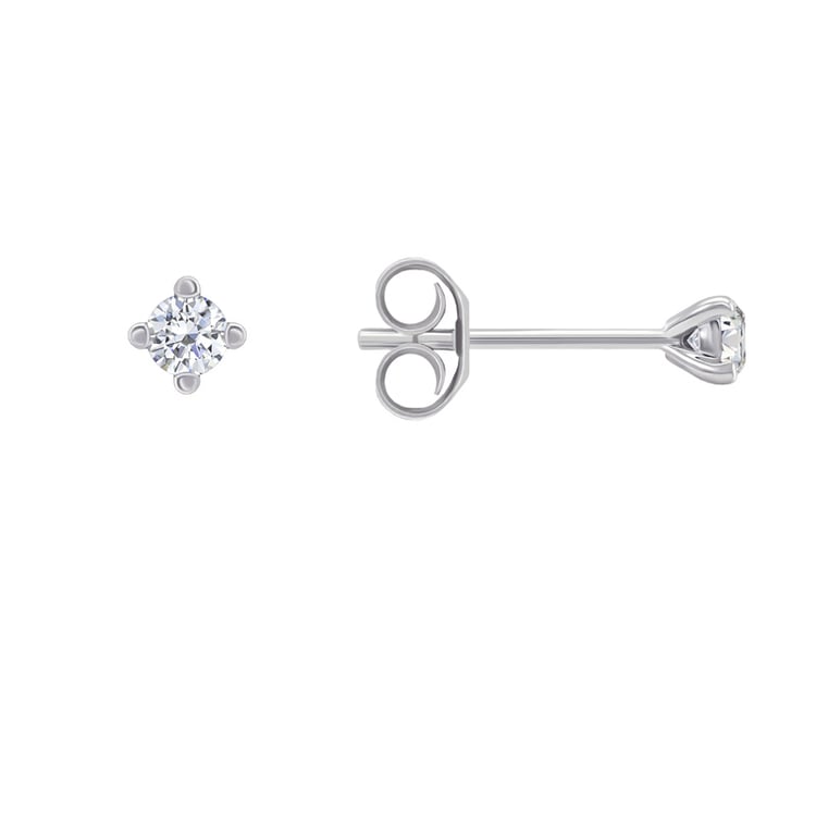 Goldene Ohrringe mit Diamanten 5838