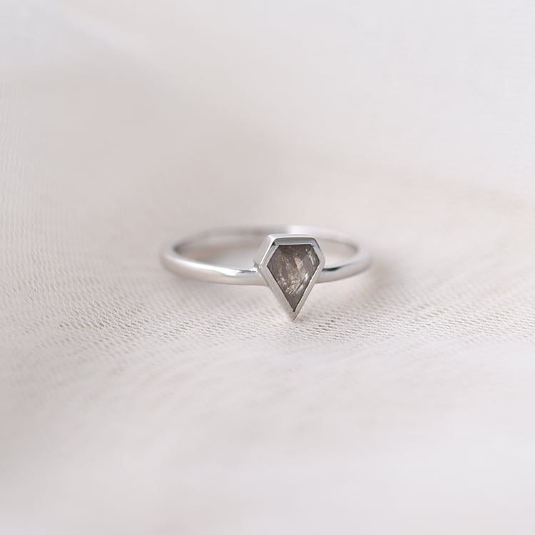 Ring mit Salt and Pepper Diamant Caritta 58310