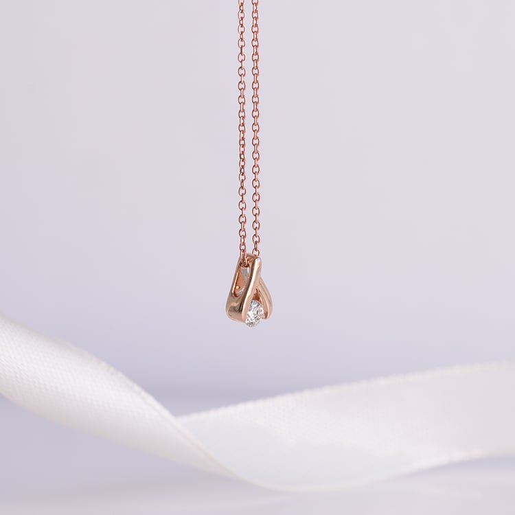 Minimalistischer Anhänger mit Diamanten Tilda 116574