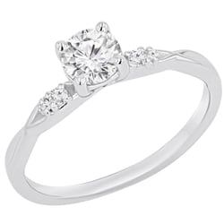 Verlobungsring mit Buchstaben und Lab Grown Diamanten Mileva