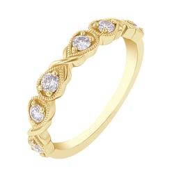 Vintage-Ring mit Diamanten Calvin