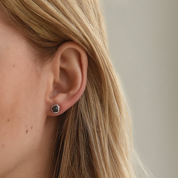 Originelle Ohrstecker mit ungeschliffenen Diamanten Ari 58502