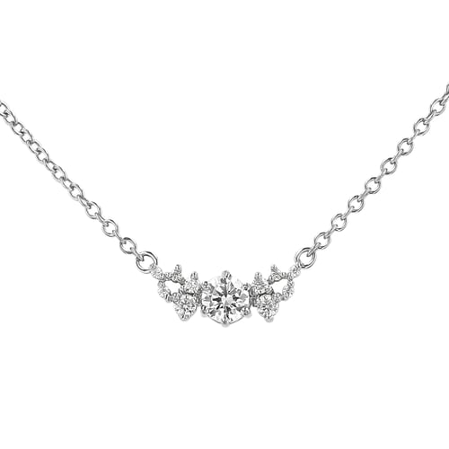 Cluster Halskette mit Lab Grown Diamanten Luna