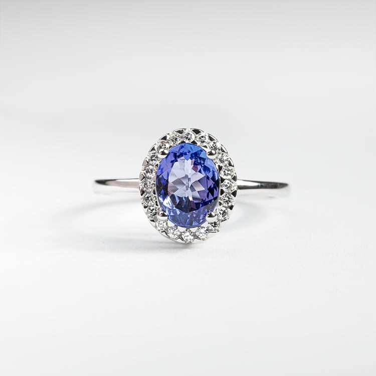 Schmuck Set mit Tansanit und Diamanten Bizot 146182