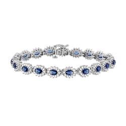 Luxuriöses Armband mit Saphiren und Diamanten Dorotéia