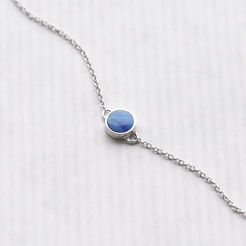 Goldarmband mit blauem Opal Clelia