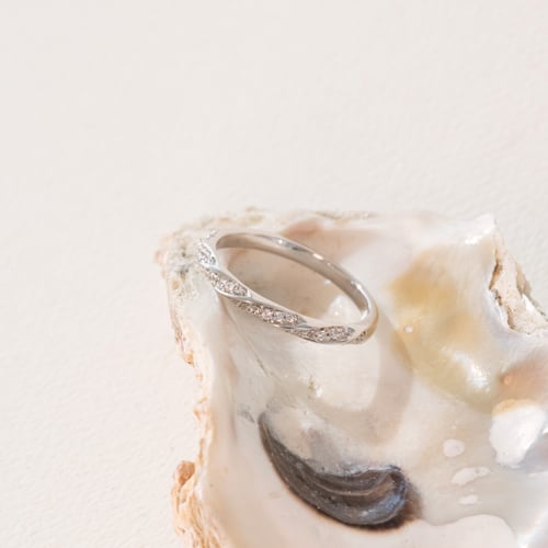 Geflochtener Eternity-Ring mit Diamanten Frances