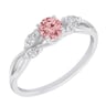 Verlobungsring mit 0.32ct rosa Diamanten und Lab Grown Diamanten in Marquise Form Ha