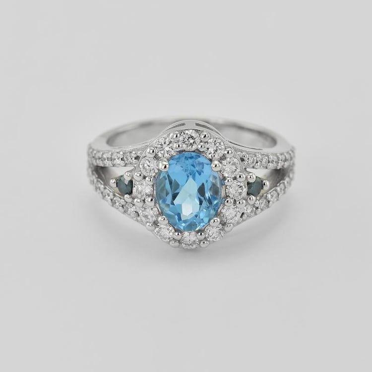 Topasring mit Diamanten 22821