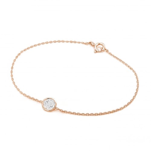 Goldenes Armband mit weißem Topas Arleth