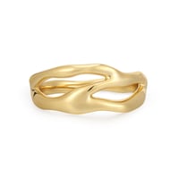 Silberner unreglmäßiger Ring Ivy