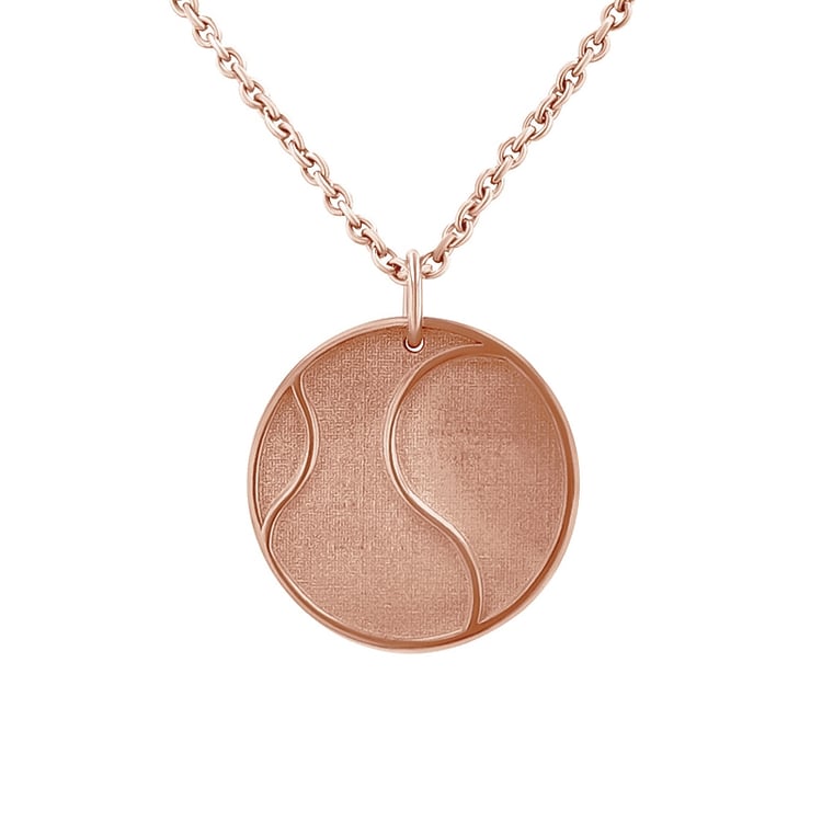 Silberner Anhänger Tennisball mit Gravur Ihrer Wahl Tennis 124132