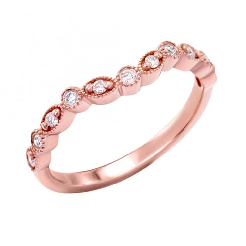 Goldener Memoire Ring mit Diamanten Lorava