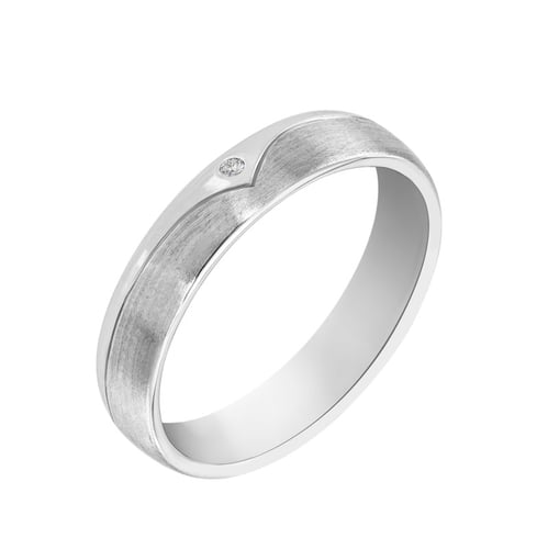 Goldene Eheringe mit Diamant Arif