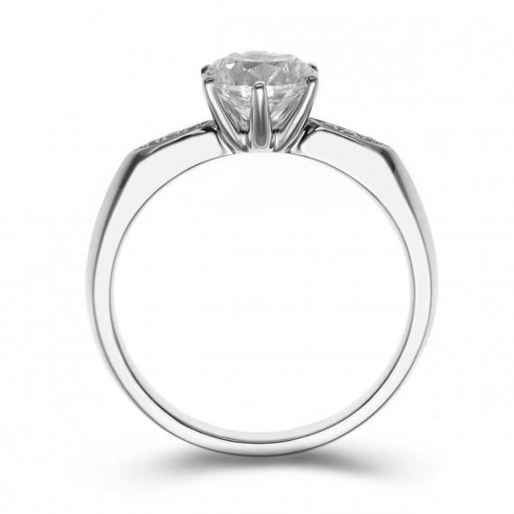 Diamantring aus Platin 7909