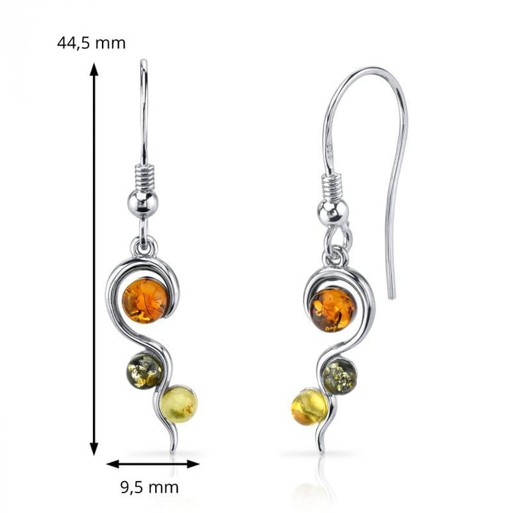 Bernsteinohrringe 14048