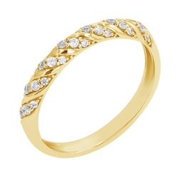 Gedrehter Eternity-Ring mit Diamanten Rami