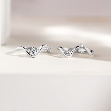 Elegantes Verlobungs-Set aus Ringen mit Lab Grown Diamanten Tina