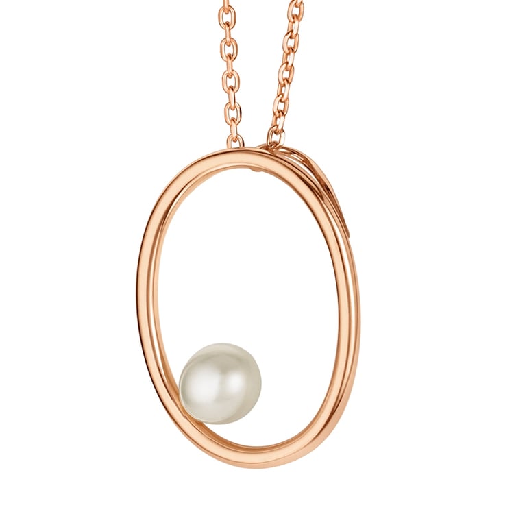 Vergoldeter Anhänger mit Perle Roshni