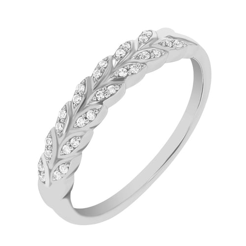Eternity-Ring mit diamantenen Blättern Aizah