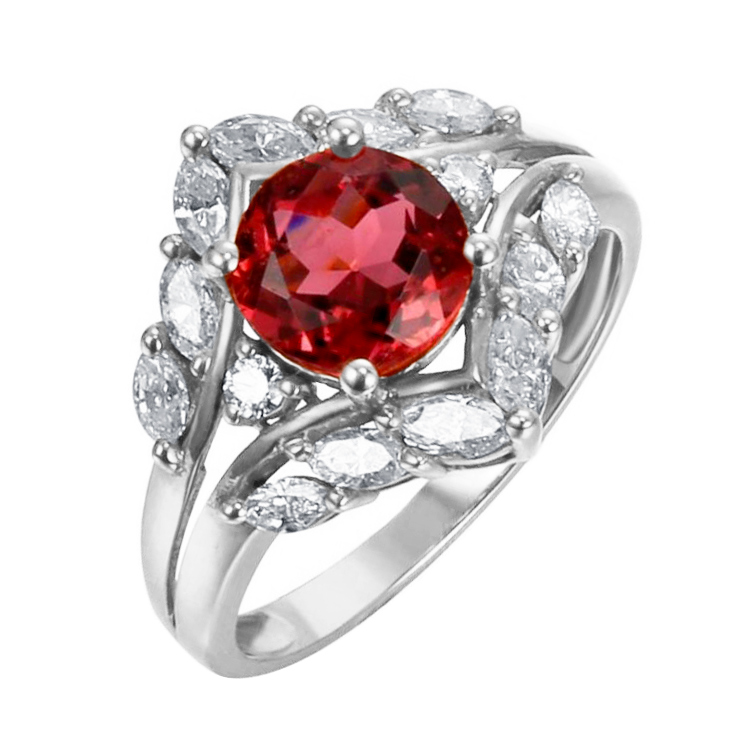 Goldring mit Turmalin und Diamanten Belia 82452