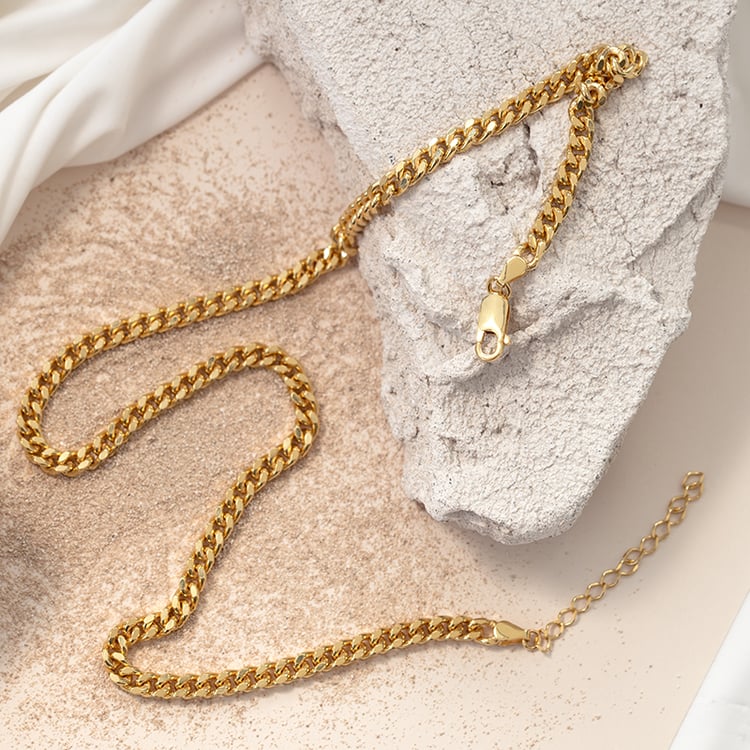 Silberne Panzerkette 50 cm 124437