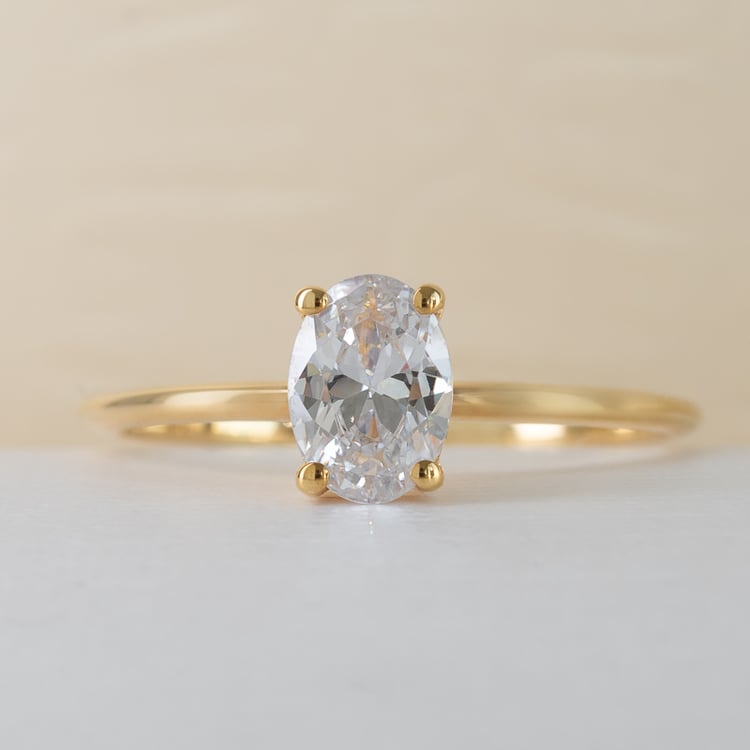 Verlobungsring mit 0.53ct IGI-zertifiziertem einem ovalen Diamanten Frost 169594