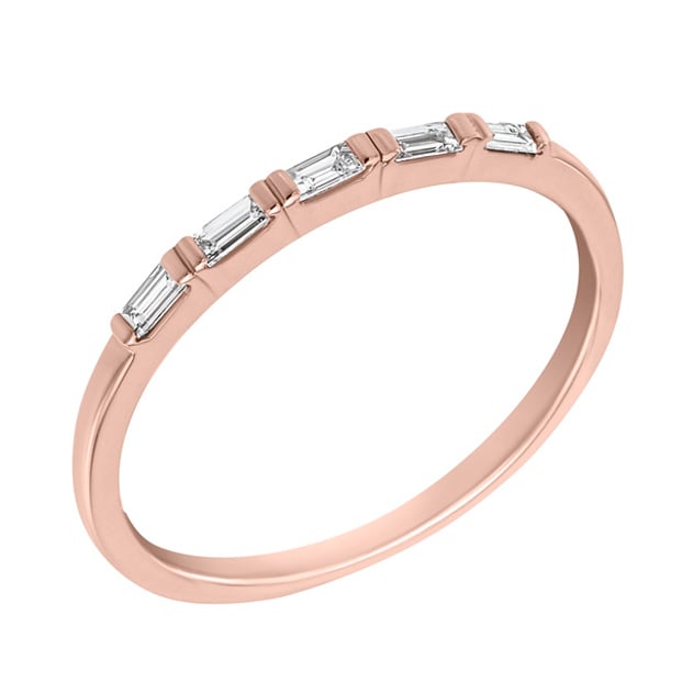 Halb-Eternity aus Gold mit Baguette Diamanten Vamala 59689