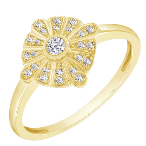Goldenes Schmuckset mit Diamanten Linnet