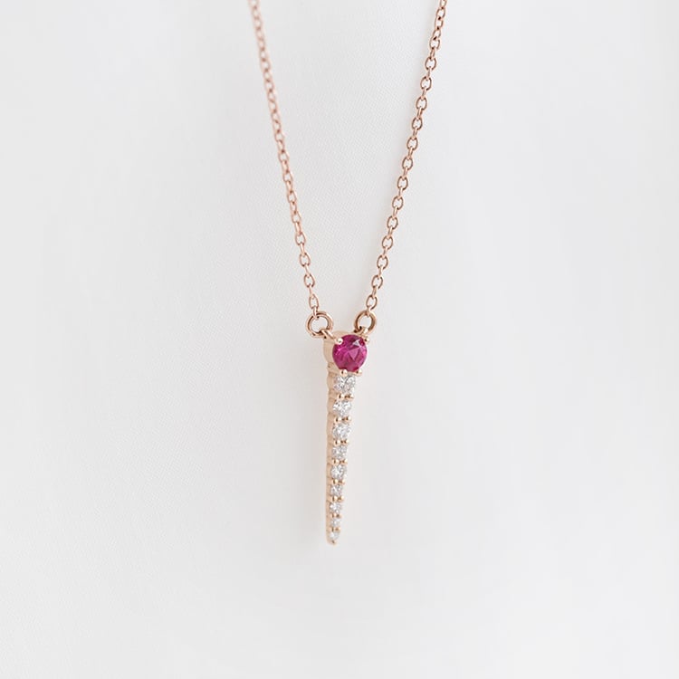 Halskette mit Rubin 89806