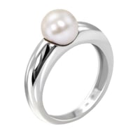 Perlenring mit 8mm großer Perle Racel