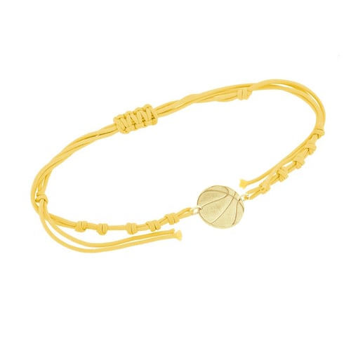String-Armband Ball mit Gravur Ihrer Wahl Basketball