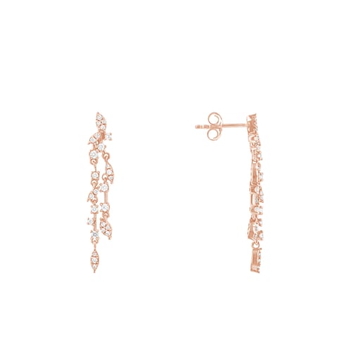 Hängeohrringe mit Diamanten Lungile