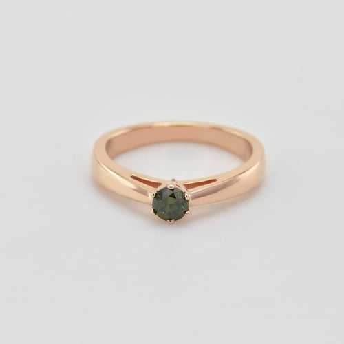 Verlobungsring mit grünem Diamant Sati