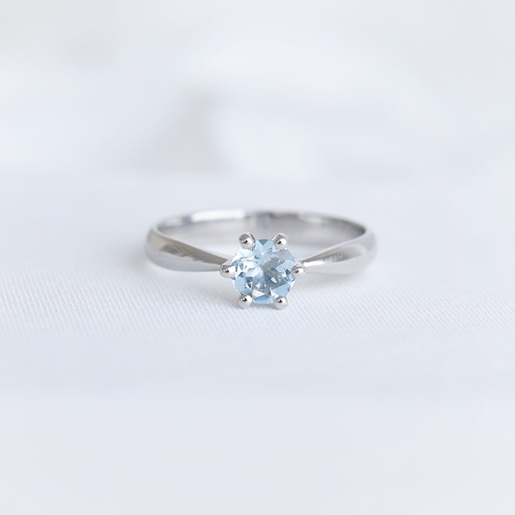 Verlobungsring mit Aquamarin Iravan 90397