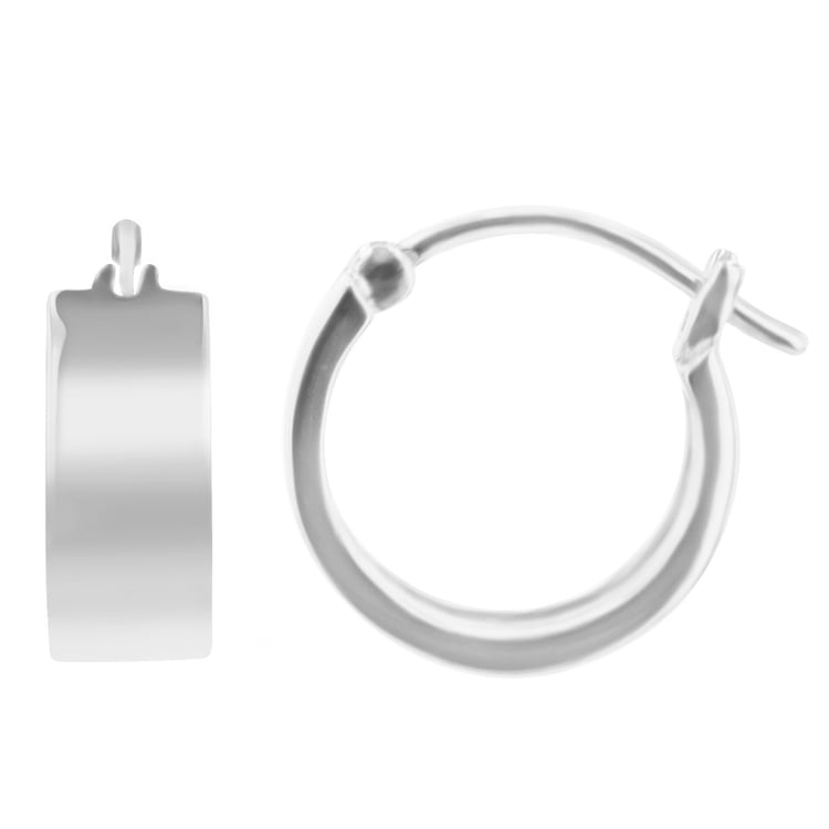 Silberne Ringohrringe Padma