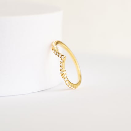 Eternityring in V-Form mit Diamanten Zach