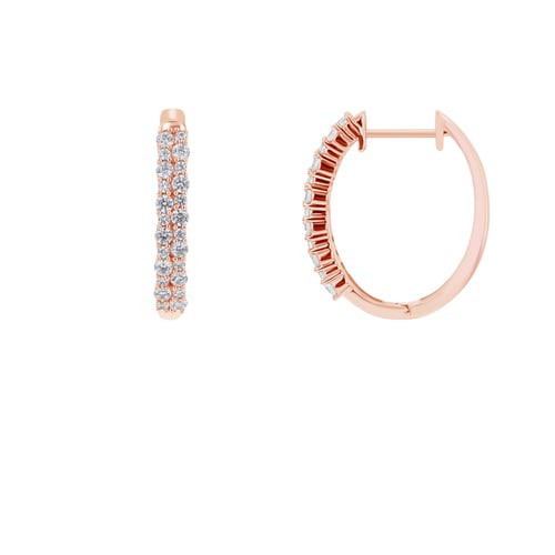 Runde Diamant-Ohrringe Nicholls