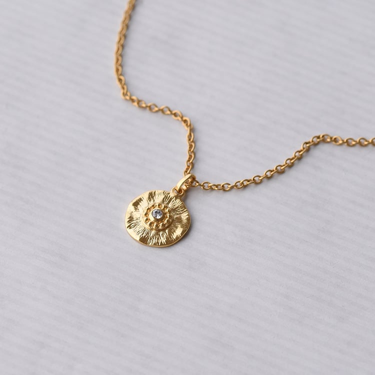 Anhänger aus vergoldetem Silber mit Zirkonia Mori 72671