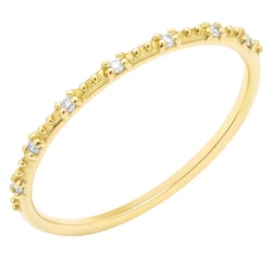 Minimalistischer Ring mit Diamanten Tess