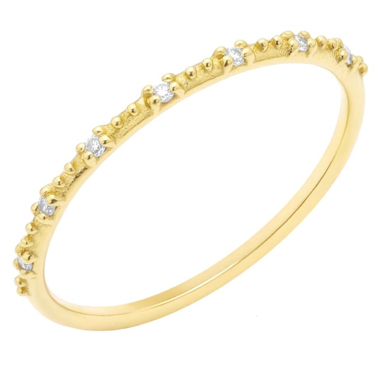 Minimalistischer Ring mit Diamanten Tess