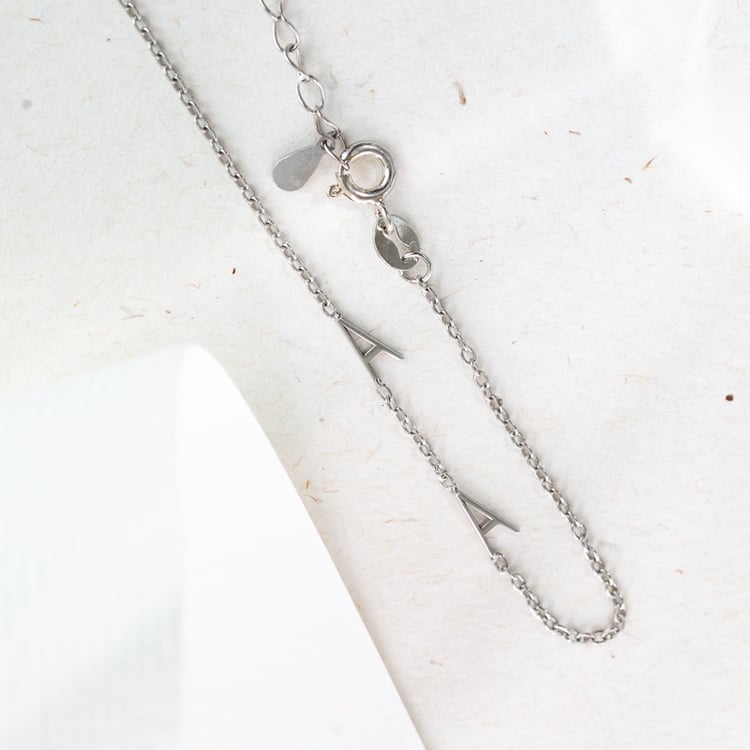 Silbernes Armband mit 2 Buchstaben Ihrer Wahl Annika 124527