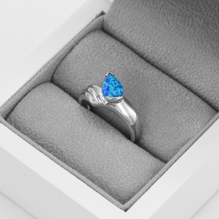 Silberring mit Opal 46708