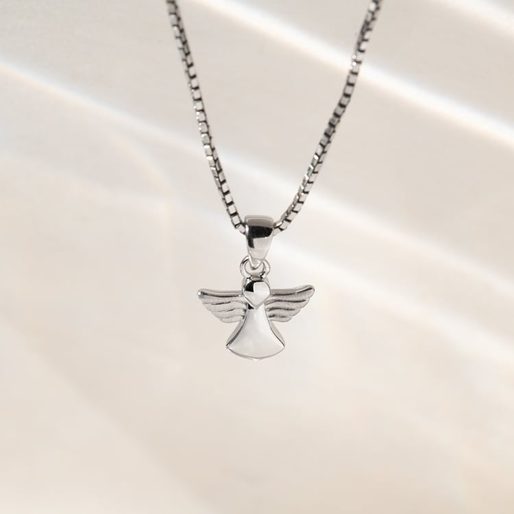 Silberner Anhänger mit Engel Michael 140262