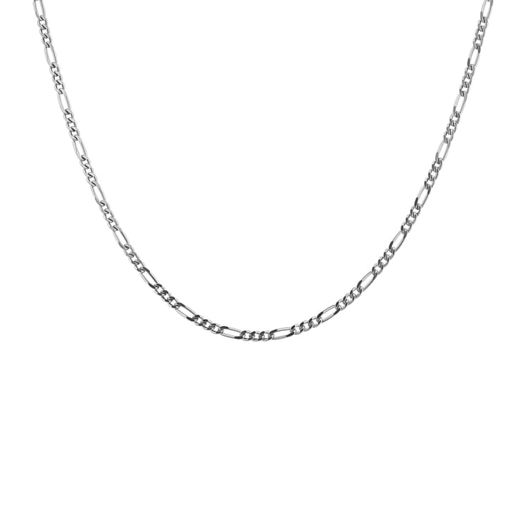 Silberne Figaro Kette 45 cm