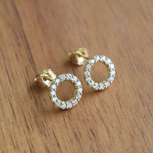 Karma-Ohrringe mit Lab Grown Diamanten Leonas