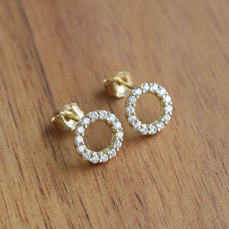 Karma-Ohrringe mit Lab Grown Diamanten Leonas 141306